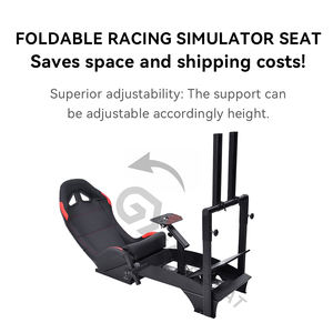 GY046-2 <span class=keywords><strong>Simulador</strong></span> de Carreras <span class=keywords><strong>Profesional</strong></span> con Soporte para Monitor y Pedales - Product Image 2