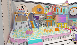Nuovo prodotto moderno centro commerciale personalizzato per bambini Set di sala <span class=keywords><strong>giochi</strong></span> attrezzature <span class=keywords><strong>parco</strong></span> <span class=keywords><strong>giochi</strong></span> al coperto <span class=keywords><strong>con</strong></span> piscina a sfera - Product Image 3
