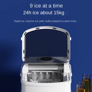 Encimera autolimpiable de 9 para uso doméstico para máquina de hielo bala con producción de 6 minutos y almacenamiento de 5kg en forma de bloque de hielo de 110V - Product Image 2