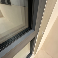 Fenêtres à battants en aluminium à rupture de pont thermique à double vitrage, efficaces énergétiquement, design moderne, pour usage extérieur, maison, villa, certifiées NFRC CE