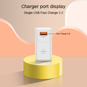Siêu Nhanh 66W Gan USB Tường Sạc Anh Chúng Tôi EU <span class=keywords><strong>Adapter</strong></span> Cho Điện Thoại Và Máy Tính - Product Image 2