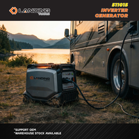 Générateur à essence 4 temps refroidi par air 12V 4,5kW à onduleur portable 236cc 11L démarrage électrique 50Hz pour camping-car, camping et usage domestique de secours 511015