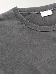 T-shirt vierge personnalisé pour homme, 100% coton épais, délavé à l'acide et à l'eau de Javel, style vintage, respirant, séchage rapide, pour impression numérique, style urbain - Product Image 4