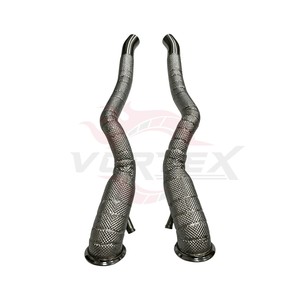 Tubo de Escape de Acero Inoxidable 304 con Aislamiento Térmico Vortex, Pulido a Espejo, para Ferrari F12 Berlinetta 6.3L V12, Ajuste Directo - Product Image 1
