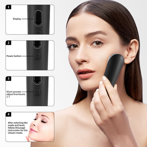 Masseur facial multifonctionnel 7 en 1, vibration <span class=keywords><strong>haute</strong></span> <span class=keywords><strong>fréquence</strong></span>, électroporation, rajeunissement de la peau, utilisation à domicile, <span class=keywords><strong>appareil</strong></span> de salon, noir - Product Image 6
