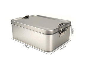 Caja de Regalo de Metal Fundido con Doble Cierre para Tiramisú con Empaque de Hierro - Product Image 5