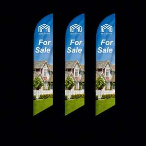 Banderas Angulares con Logotipo Personalizado, Banderas Promocionales Personalizadas para Publicidad en Interiores y Exteriores, Banderas de Playa para Promoción Empresarial - Product Image 1