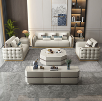 Canapé sectionnel en tissu de luxe moderne italien avec structure en bois massif pour les salons d'appartements et d'hôtels
