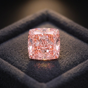 Diamant CVD rose vif fantaisie, taille carrée, 8,09 carats, clarté VVS2, excellente taille, poli, cultivé en laboratoire, IGI - Product Image 1