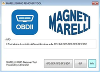 Marelli Immo Remover Immobilisation Check Removal pour Magneti Marelli Immo off 6JF/6F3/8DF/8F2/8F3/9DF Edition Flash Data