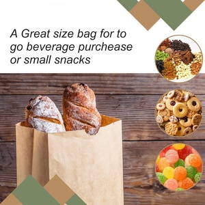 Sac d'emballage alimentaire jetable en carton kraft de luxe, personnalisable, résistant à l'huile, pour la vente en gros - Product Image 4