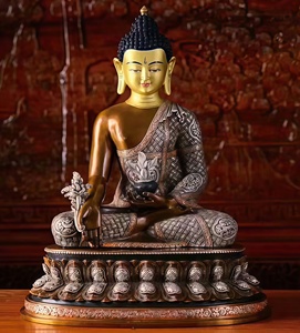 รูปปั้นพระพุทธรูปทองสัมฤทธิ์ขนาดใหญ่ งานประณีต แปดแบบ รูปปั้นพระพุทธรูปโลหะที่มีท่าทางมือที่แตกต่างกัน - Product Image 6