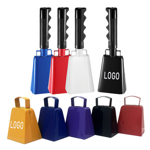 <span class=keywords><strong>Campanacci</strong></span> in Metallo Promozionali con Logo Stampato, 10 Pollici, Personalizzabili, <span class=keywords><strong>Campanacci</strong></span> da Mano per Matrimoni e Tifo - Product Image 1