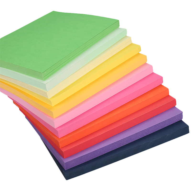 Wholesale A4 120g 180g Colorful Thick Cardboard Paper Custom DIY Gifts High Quality 230g Color Cardboard Paper