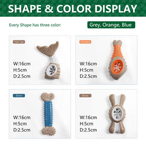 Nuovo Design Giocattoli da Masticare per Cani a Forma di Cibo in TPR e Nylon Ecologici Set Resistente per Masticatori Aggressivi - Product Image 4