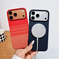 Coques de téléphone PC fines sans cadre à motif texturé, très vendues, pour iPhone 13 14 15 16 17 18 Pro Max, avec recharge magnétique sans fil