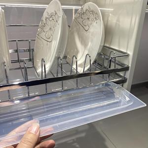 Dvkl आधुनिक चीन रसोई कैबिनेट लंबे पुल-डाउन स्टेनलेस स्टील लटका हुआ सीज़निंग टोकरी पकवान रैक उठाने भंडारण होटल 2 - Product Image 5