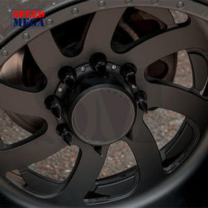 ล้อเดี่ยวอะลูมิเนียมฟอร์จสำหรับรถบรรทุกหนัก สีดำ ขอบกัด 20-26 นิ้ว 8x180/8x165.1 OEM สำหรับออฟโรด Speedmega 2024 GMC 2500 Sierra - Product Image 4