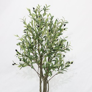 Arbre d'olivier artificiel de style nordique, décoration d'intérieur, ornement d'olivier artificiel, décoration de vitrine, plante verte artificielle en pot - Product Image 2