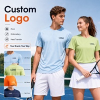 Camiseta Deportiva Unisex con Logotipo Personalizado, de Secado Rápido, Tejido Técnico, para Impresión, Uniforme de Equipo, para Hombre y Mujer, OEM, al por Mayor