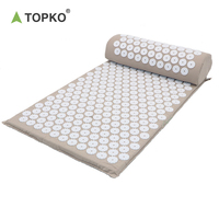 TOPKO en stock vente chaude soulagement de la douleur dos/pied tapis de thérapie d'acupuncture Point Massage tapis d'acupuncture et oreiller