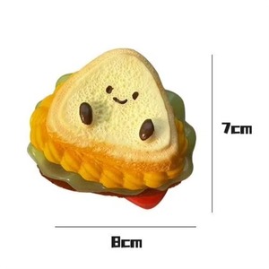 Juguete Sensorial Antiestrés de Sándwich Grueso y Suave, Juguete de Hamburguesa en Capas, de Rápida Recuperación, para Aliviar el Estrés, Juguete ASMR - Product Image 1