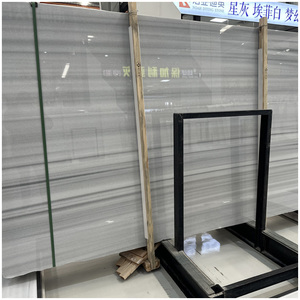 Dalles de marbre blanc Marmara à veines grises droites pour la construction écologique de cuisines et de villas, carreaux de sol et escaliers. - Product Image 1