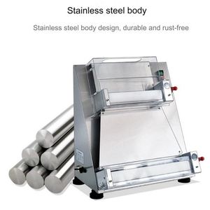 Macchina Commerciale Automatica per Stendere la Pasta della <span class=keywords><strong>Pizza</strong></span>, Impastatrice Manuale 220V con Motore, per Ristoranti e Uso Domestico, Alta Capacità - Product Image 6
