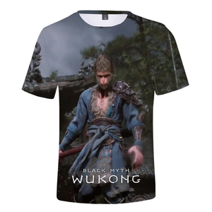 Camiseta Fitspi personalizada Black Myth Wukong, camiseta de manga corta para hombre, Jersey, venta al por mayor, proveedor de camisetas impresas Wukong - Product Image 6