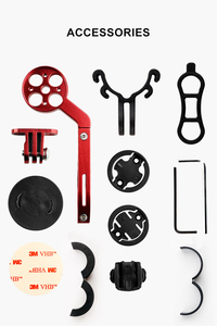 Support d'ordinateur de vélo pour guidon de 31,8 mm, compatible avec les caméras <span class=keywords><strong>GARMIN</strong></span>, Cat Eye, Bryton - Product Image 5