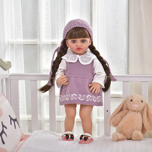 Poupées Bébé Reborn en Silicone Fonctionnelles de 55 cm pour Filles, Ensemble de Vêtements Multiples, Poupée Bébé Reborn en Silicone de 22 Pouces - Product Image 3