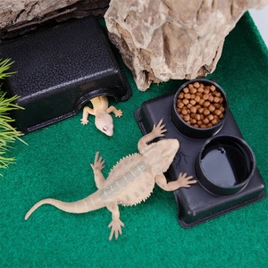Petits animaux Reptile Accessoire Tortue Serpent Habitat Basking Platform Hiding <span class=keywords><strong>Cave</strong></span> Geckos Hide Shelter - Product Image 2
