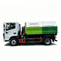 Nouveau camion benne à benne basculante Dongfeng Dolica 4x2 de 6 m³ avec commande hydraulique et benne à ordures optionnelle