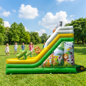 Toboggan Gonflable Commercial, <span class=keywords><strong>Château</strong></span> Gonflable pour Fêtes d'Enfants, Amusement Intérieur/Extérieur, Location Commerciale, PVC, Installation Facile - Product Image 3
