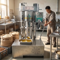 Nouvelle Presse à Huile Hydraulique Entièrement Automatique Commerciale HY-YY20 184T Ultra Haute Pression en Acier Inoxydable pour Sésame et Noix