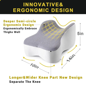 <span class=keywords><strong>Oreiller</strong></span> de genou en mousse à mémoire de forme en H fait à la main avec sangle <span class=keywords><strong>Oreiller</strong></span> de jambe spécifique au corps pour les dormeurs latéraux et <span class=keywords><strong>le</strong></span> soulagement de la douleur sciatique - Product Image 3