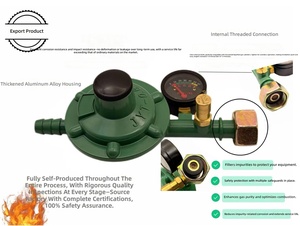 Régulateur de gaz de cuisson pneumatique HF145B de haute qualité, soupape de sécurité au propane avec structure de contrôle, réducteur de pression pour gaz GPL - Product Image 4