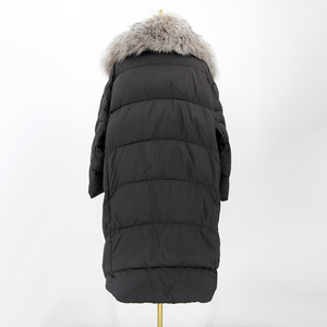 QIUCHEN QC22096 <span class=keywords><strong>2022</strong></span> Abrigo Largo de Plumón de <span class=keywords><strong>Ganso</strong></span> Grueso para <span class=keywords><strong>Mujer</strong></span>, Casual, de Invierno, con Cuello de Piel de Zorro Auténtica y Forro Acrílico - Product Image 4