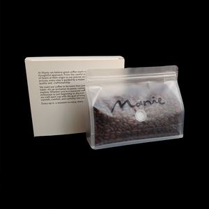 ถุงบรรจุกาแฟดีไซน์ตามสั่งขนาด250กรัมถุงใสด้านล่างใสพร้อมกล่องวาล์ว - Product Image 2