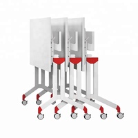 Meubles de bureau, table pliante pour étudiants, table de formation et de réunion avec roulettes