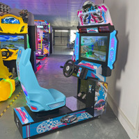 Simulateur de conduite automobile électronique dynamique 3D et simulateur de course, machine d'arcade à monnayeur à vendre