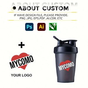 Botella Mezcladora de Plástico con Logotipo Personalizado, Botella Mezcladora de Proteínas para Gimnasio y Deportes, Botella de Agua de 400 ml, 600 ml, 800 ml, Botellas Mezcladoras Libres de BPA - Product Image 5