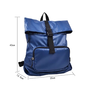 Mochila Impermeable de Poliéster con Diseño de Piedras Color Verde Azulado, Forro de Nailon, Cierre de Cremallera, Estilo Moderno, Brillante, para Equipos de Baile y Animación - Product Image 4
