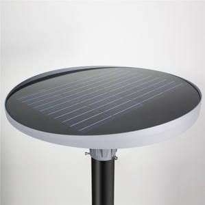 Farola Solar redonda <span class=keywords><strong>UFO</strong></span> para exteriores integrada LED 800W RGBW con Control remoto Bluetooth música para decoración de iluminación de paisaje - Product Image 4