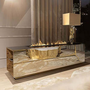 Mueble <span class=keywords><strong>de</strong></span> TV Idao, Diseño Rectangular Posmoderno, Diseñador Portugués, Estilo Ligero <span class=keywords><strong>de</strong></span> Lujo, Extensible, para Sala <span class=keywords><strong>de</strong></span> Estar - Product Image 3