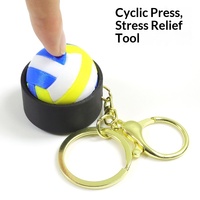 Porte-clés et pendentif de sac en plastique PLA imprimé en 3D, design moderne de ballon de basketball ou de football, jouet anti-stress