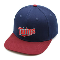 Gorra HOULIN de Fábrica de Gorras, con Letra Personalizada, Bordado Plano, Color Azul y Rojo, Ajustable, Moderna, para Cabezas Grandes, Estilo Hip-Hop, 100% Acrílica