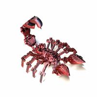 Venta al por mayor Creative Cyber Scorpion 3D Impresión Modelo Estatuilla Precio bajo 3D Diseño Escorpión Insectos Juguetes