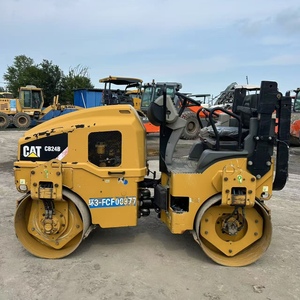 Petit rouleau agricole de haute qualité utilisé Caterpillar 3 tonnes mini rouleau original CAT CB24B rouleau - Product Image 6