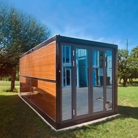 Maison conteneur blanche respirante en panneaux sandwich, garantie 5 ans, assemblée, pour salon, bureau à domicile, bâtiment de bureau de marque STC